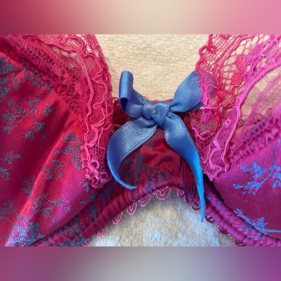 Agent Provocateur Knickers Forever Luxury padded with lace bra Sz 32DD - Picture 6 of 9